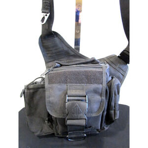UTG Tactical Black Camping Hunting Crossbody Shoulder Messenger Sling Bag